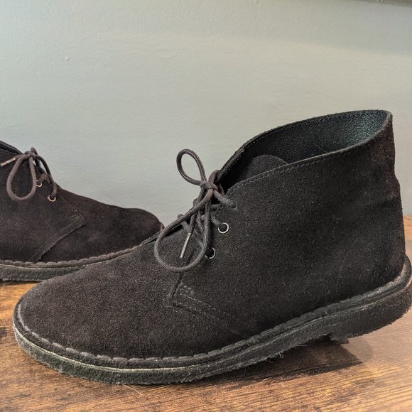 Clark\'s Desert Boot Black Suede Leather main image 9